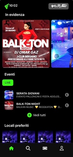 Lista eventi in zona